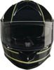 Z1R Warrant Amplify Helmet 2XL Black/Hi-Vis Yellow - Full face helmet with drop-down sun visor