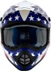 AFX FX-17 Flag Helmet Freedom White 3XL Unisex - Motocross helmet, Freedom/White, 3XL, Unisex