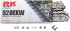 RK 520EXW XW-Ring Drive Chain 100 Links Natural - 100-link XW-ring chain for off-road up to 750cc