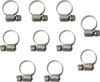 Helix Stainless Steel Worm Drive Hose Clamps 6-16mm 10 Pack - 10 pack, 6-16mm, stainless steel hose clamps