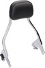 Cobra Detachable Short Backrest Chrome Fits FLH/FLT 1997-2008