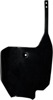 UFO Front Number Plate Black Fits Honda CR80/85 1996-2007