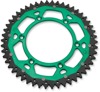 48T Green Dual Metal Rear Sprocket - For 82-20 Kawasaki KX KDX KLX Suzuki RMZ 48T Green Dual Metal Rear Sprocket - For 82-20 Kawasaki KX KDX KLX Suzuki RMZ