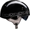 Z1R Vagrant FTW Helmet Gloss Black/Gray Large - Large gloss black/gray half face helmet by Z1R