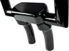 Drag Specialties Big Buffalo Handlebar Riser & Top Clamp Kit Gloss Black - 5.5 in. pullback riser kit with clamp, gloss black