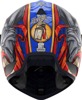 ICON Domain Revere Helmet - L, Blue/Red/White - Full-face helmet with FRP shell