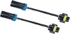 Kuryakyn Black Passing Lamp Adapters Fits Indian Models