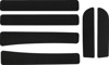 WSM Traction Mat Set Black For Kawasaki STX-15F, STX-12F, 900STX, 1100STX - Traction mat set, black, fits Kawasaki STX models