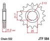 JT Front Sprocket 16T-532 Fits Yamaha