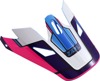 Z1R Rise Helmet Visor MC Pink Blue Adult Replacement Peak - Replacement visor for Z1R Rise helmets