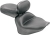 Touring Smooth Vinyl 2-Up Seat Black w/Backrest - For Yamaha XVS1300 V-Star Touring Smooth Vinyl 2-Up Seat Black w/Backrest - For Yamaha XVS1300 V-Star