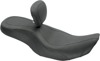 Tripper Smooth Vinyl 2-Up Seat w/Backrest - For 97-07 Harley FLHR FLHX Tripper Smooth Vinyl 2-Up Seat w/Backrest - For 97-07 Harley FLHR FLHX