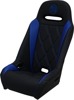 Extreme Diamond Solo Seat Black/Blue - For Polaris RZR 900 /XP Turbo