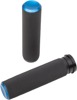 Arlen Ness Knurled Rubber Grips Blue FBW