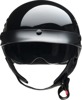 Z1R Vagrant NC Helmet Gloss Black Medium - Half face helmet, gloss black, size M