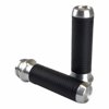 Leather Moto Grips Natural/Black Ribbed - H-D Throttle By Wire Applications Leather Moto Grips Natural/Black Ribbed - H-D Throttle By Wire Applications