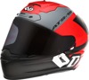 6D ATS-1R Wyman Helmet XL Black Red Gray Full Face - Full face helmet XL, Black/Red/Gray by 6D HELMETS