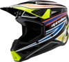 Alpinestars SM3 Youth Wurx Helmet YS Black/Yellow/Blue/Red - Youth MX helmet in YS size, Black/Yellow/Blue/Red