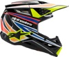 Alpinestars SM3 Youth Wurx Helmet YS Black/Yellow/Blue/Red - Youth MX helmet in YS size, Black/Yellow/Blue/Red