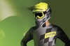 THOR Youth Combat Racer Goggles Flo Acid Black Clear Lens - Youth goggles with anti-fog clear lens
