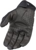 ICON Stormhawk Gloves XL Black/Gray Men's Waterproof Motorcycle Gloves - Waterproof riding gloves for men, size XL, Black/Gray
