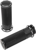 Arlen Ness Cable Style Fusion Series Grips Black Slot Track