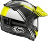Arai XD-5 Cosmic Helmet Fluorescent Yellow M - Dual sport helmet with advanced features