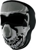 Full-Face Neoprene Mask - Face Mask Neopr, Chrome Skull