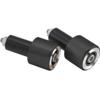 BikeMaster Anodized Aluminum Billet Bar Ends Black - Pair