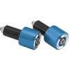 BikeMaster Anodized Aluminum Billet Bar Ends - Blue (Pair)