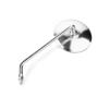 BikeMaster Round Stainless Mirror 10mm Left â€“ 8-1/4" Stem
