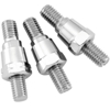 Motorcycle Mirror Adapters - 8mm Male, 10mm Male - Chrome
