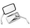 BikeMaster Stainless Mirror Chrome Right Side For Yamaha Reverse Thread