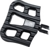 Performance Machine Drifter Floorboards Black Ops For Harley M8 Softail - Black rider floorboards For Harley M8 Softail models