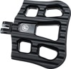 Performance Machine Drifter Floorboards Black Ops For Harley M8 Softail - Black rider floorboards For Harley M8 Softail models