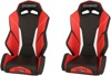Torque V2 Vinyl Seat Pair Black/Red/White - For Wildcat Maverick RZR YXZ Torque V2 Vinyl Seat Pair Black/Red/White - For Wildcat Maverick RZR YXZ