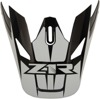 Z1R Rise Helmet Visor Ascend Graphic One Size White Black - Replacement visor for Z1R Rise helmets