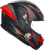 AGV K6 S Slashcut Helmet Large Black/Red/Gray - Full face helmet, Large, Black/Red/Gray, Unisex