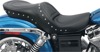 Explorer Special Stitched Studded 2-Up Seat Black Gel - For 04-05 Dyna