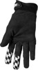 Thor Hallman Digit Gloves Black/White Men's Medium - Vintage inspired MX glove