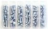 M6 8mm Hex Flange Bolt Assortment #1 12mm-25mm - Silver