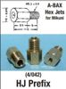 EBC Hex Main Jets #140 4/PK - High-precision jets for Mikuni carbs
