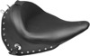 Wide Concho Skirt Studded Naugahyde Solo Seat - For 16-17 HD FLSTC Wide Concho Skirt Studded Naugahyde Solo Seat - For 16-17 HD FLSTC