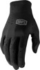 100% Men's Black Sling Bike Gloves - Large for Motocross/Off-Road