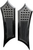 Extended Instigator Knurled Drilled Driver Floorboards - Black - For HD Extended Instigator Knurled Drilled Driver Floorboards - Black - For HD