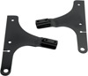 Black Sissy Bar Mount Side Plate Kit - For 00-07 H-D Deuce