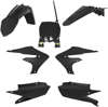 Replica Body Work Kit w/ Stadium Plate - All Black - For 18-22 YZ450F, 19-23 YZ450FX & YZ250F, 19-23 YZ250F