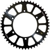Works Triplestar Aluminum Rear Sprocket 49T - Black - For DRZ400 E/S/SM, KLX400, RM 125/250, RMZ250/450