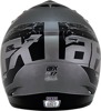 AFX FX-17 Attack MX Helmet Matte Black Frost Gray XL - Vented MX helmet, Matte Black/Frost Gray, XL