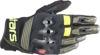 Alpinestars Halo Leather Gloves Black/Fluo Yellow Men's 2XL - Short cuff, touchscreen gloves for men, size 2XL